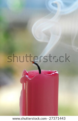 smoke from candle