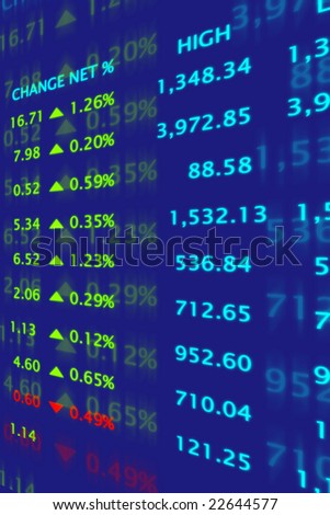 stock market graph. stock photo : 3d Render Stock Market Graph