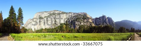 Panoramic Stitch Velvia: Yosemite National Park California USA