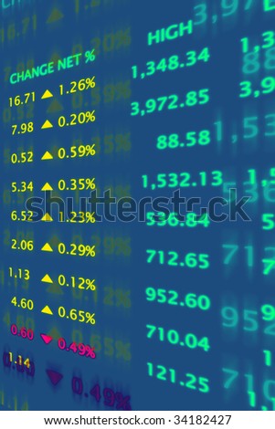 stock market graph. Render Stock Market Graph