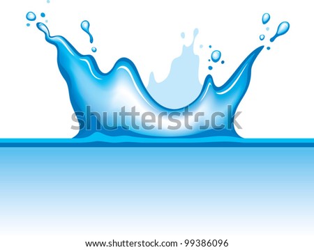 Water Splashing Drawing