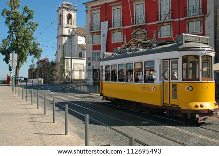 LISBON - JULY 31: The Lisbon tramway network, in operation since 1873, presently comprises five urban lines, and is primarily a tourist attraction. July 31 2006 in Lisbon, Portugal