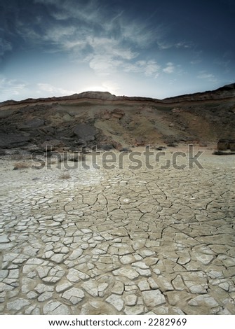 A loam desert located at Qeshm Island in the Persian Gulf