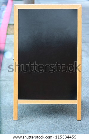 Blank sandwich board sign