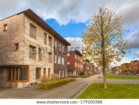 Large Modern Middle Class Terraced Houses in Europe