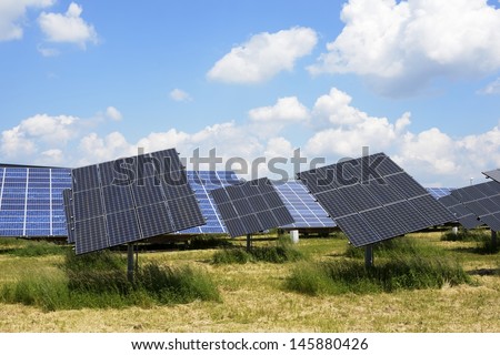 Photovoltaic - Alternative energy creation in a solar park.
