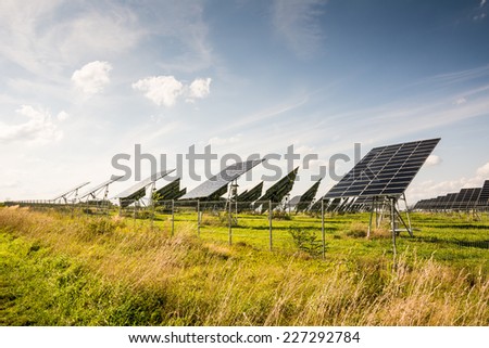 Innovative energy creation in a solar park.