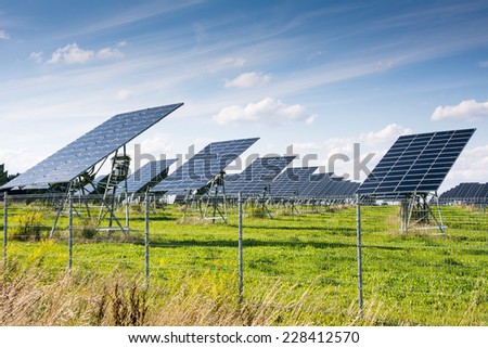 Innovative energy creation in a solar park.
