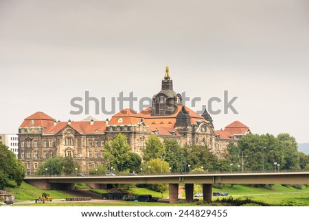 Government Building in Dresden (Saxony, Germany)