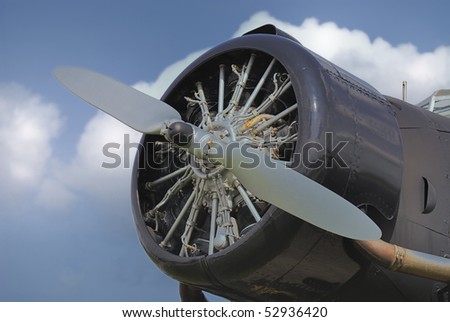 Aircraft propeller of an historic plane