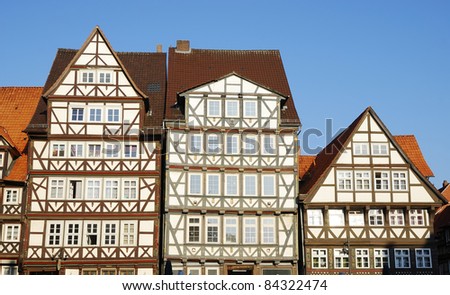 Half timbered houses in Hannoversch Münden (Germany)