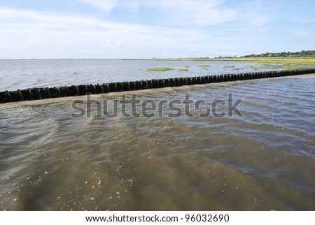 Land reclamation in the Wadden Sea (SchobÃ?Â¼ll, Germany)