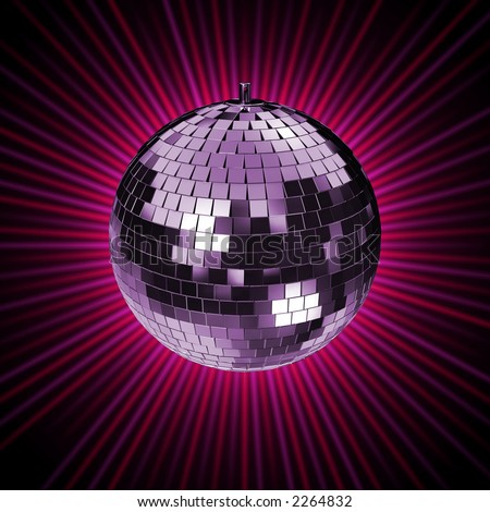 3d rendering of a disco mirror-ball. check my portfolio for variations of this mirrorball.