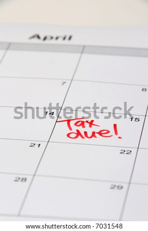 Reminder on the calendar of date to pay tax by