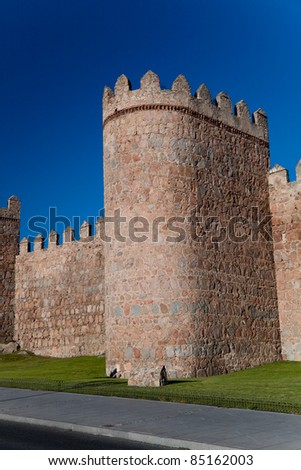 Wonderful medieval outer wall that protects and surrounds the city of Avila