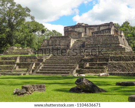 ancient Maya archaeological site named Caracol located in Belize in Central America