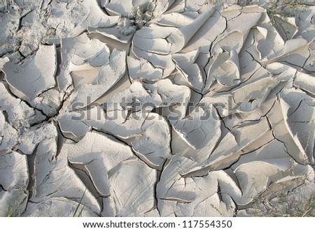 abstract dry fissured and clefty ground