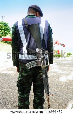 Image of an Thai soldier
