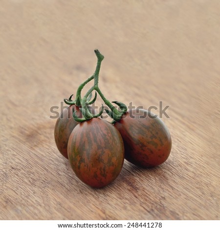 Chocolate Tomato or Brown color tomato isolate on white background