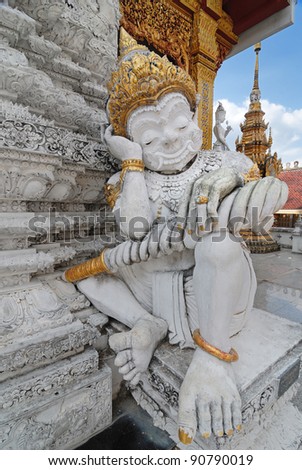 Giant sleep in thailand state at Wat Pradhat Suthon, Denchai ,Phrae Province ,Thailand