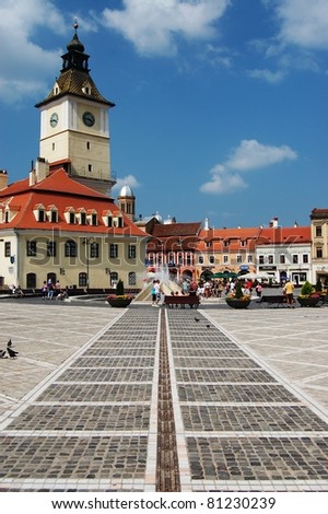 The old town hall in the council square, Brasov