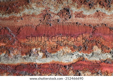 multicolour fragment of salt mine\'s wall