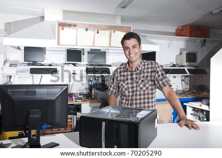 Small business:  owner of a computer repair store