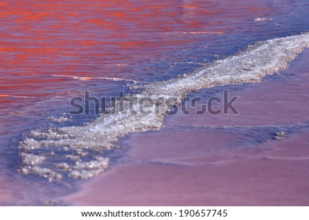 Walvis Bay Salt Works in Namibia, Africa