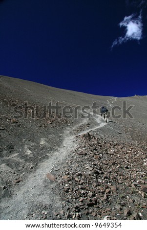 Hiker / Climber Himalayas, Mountain Climb- Stok Kangri (6,150m / 20,080ft), India