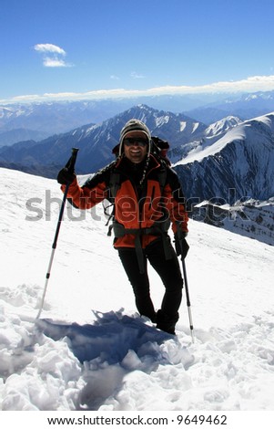 Climber - Mountain Climb- Stok Kangri (6,150m / 20,080ft), India