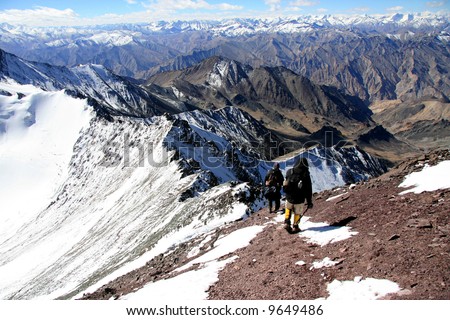 Climbers -Mountain Climb- Stok Kangri (6,150m / 20,080ft), India