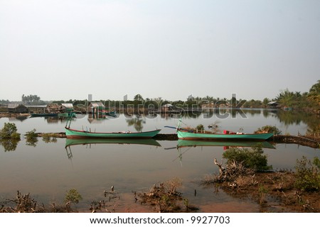 Poor Village by Lake - Sihanoukville, Cambodia