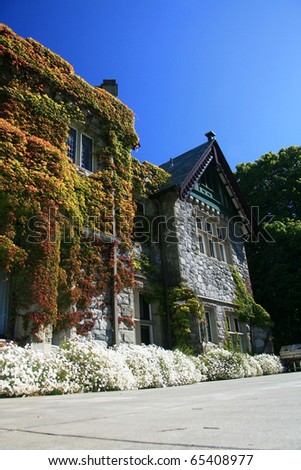 Hatley Castle on Vancouver Island in  Victoria, BC, Canada
