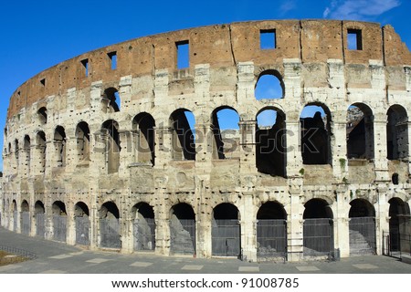 The Ruins of the Colosseum - the most famous attraction of modern Rome
