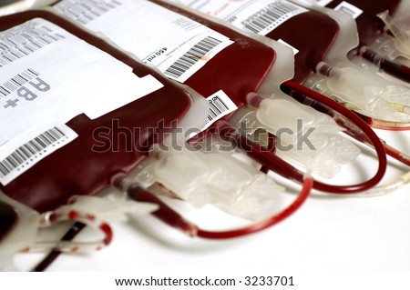 Human blood in storage Human blood in storage