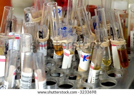 Educational Chemistry Laboratory Test Tubes Detail