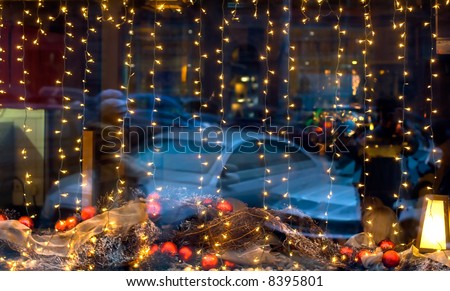 Christmas Decoration Storefront Stock Photo 8395801 : Shutterstock