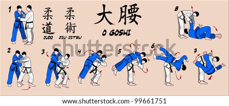 Martial Art Technique - stock vector Martial Art Technique - stock vector