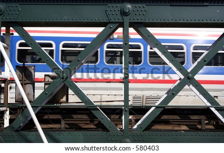 a train crosses a bridge