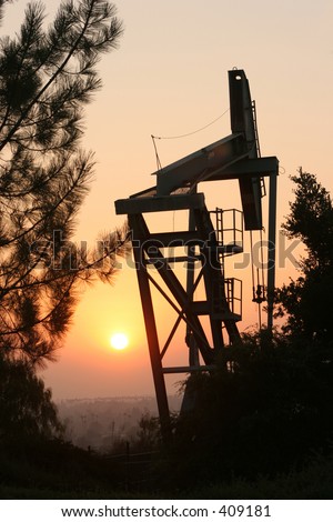 pump it up drilling for oil at sunset