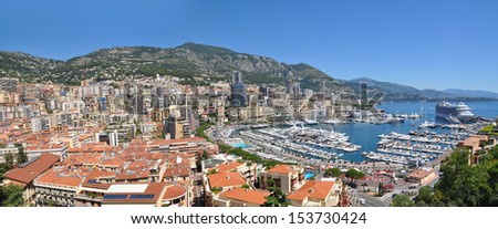 Ultra wide landscape of Monaco Monte Carlo