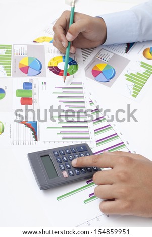 Business Data Analyzing - Stock Image