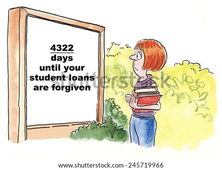 4,322 days until your student loans are forgiven