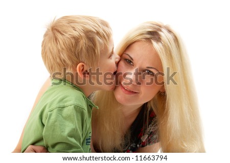 stock photo Happy family Mom and son See portfolio for more