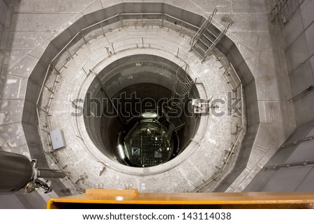 ZWENTENDORF, AUSTRIA - JUNE 1: View into the reactor pressure vessel of  Zwentendorf Nuclear Power Plant on June 1, 2013. The 1st nuclear plant in Austria has a boiling-water reactor rated at 692 MW