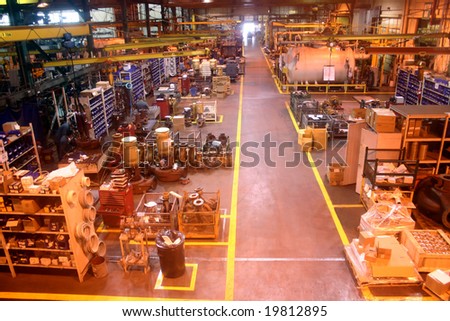 General Shop Floor of Manufacturing Company