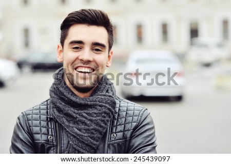 Smiling handsome man