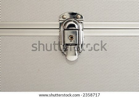image of a locked metal textured hard case
