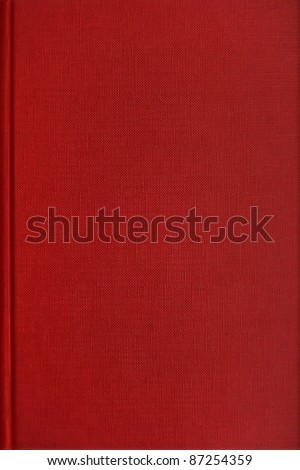 Blank red book with linen texture