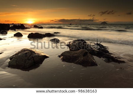 Golden Sunset on the west coast of Scotland